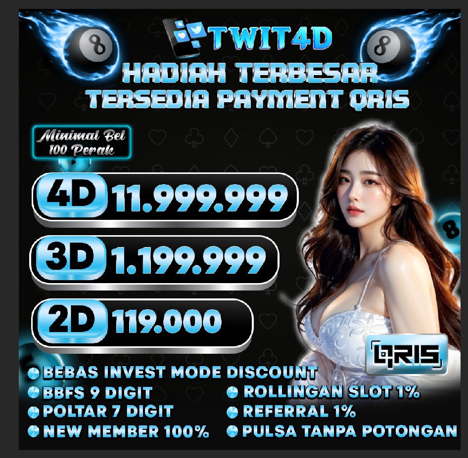 TWIT4D - Agen bandar darat toto online terpopupler di indonesia. 